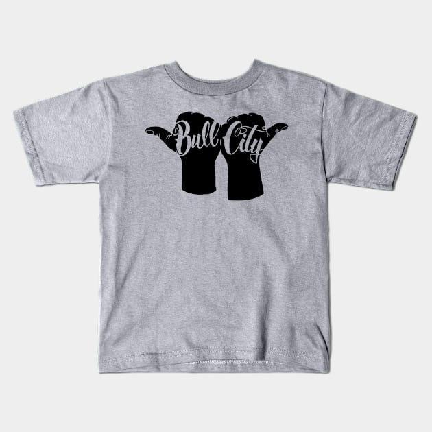 Bull City - Durham North Carolina Kids T-Shirt by Kyle O'Briant